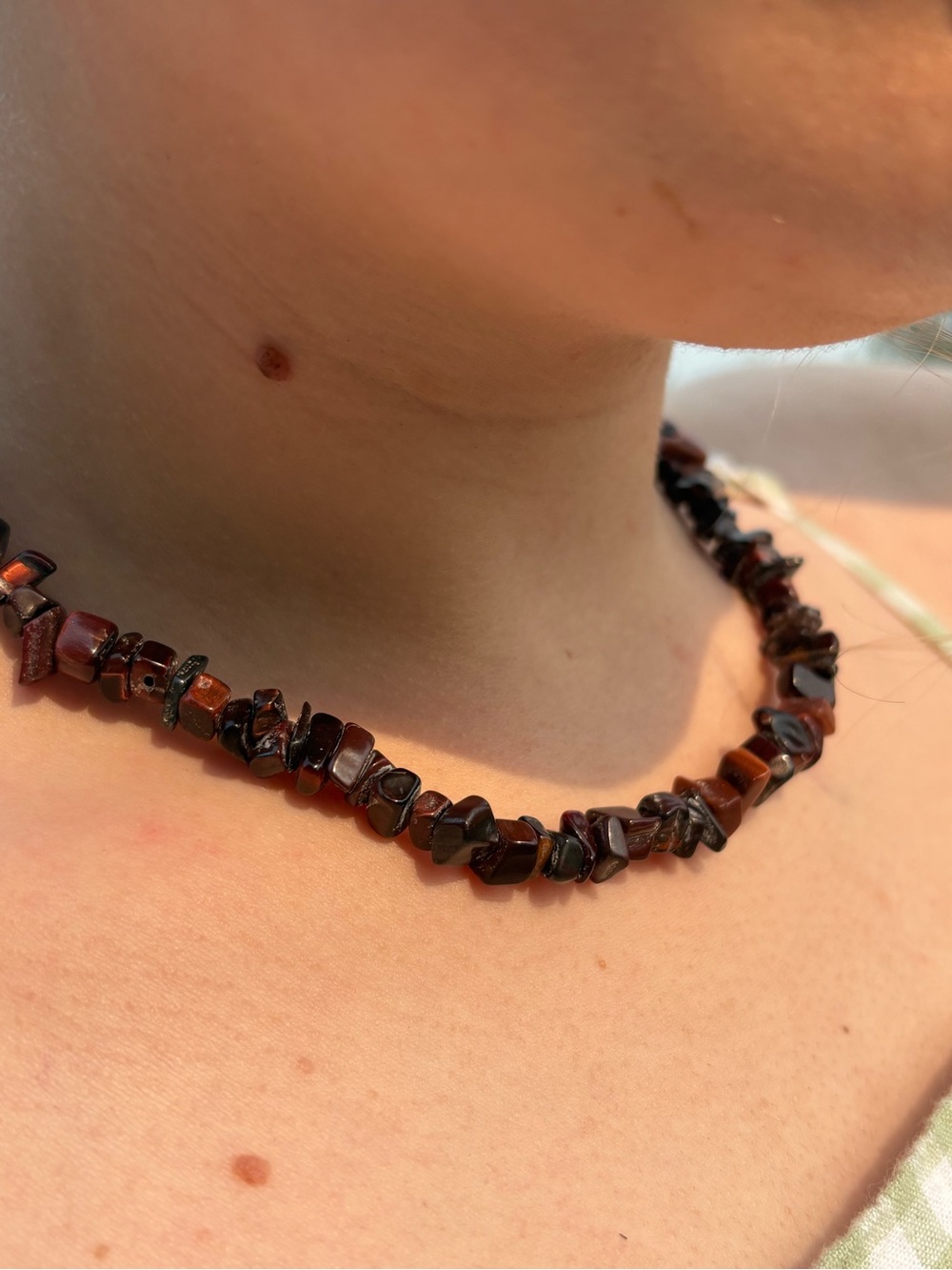 Tigers Eye Gem Stone Necklace